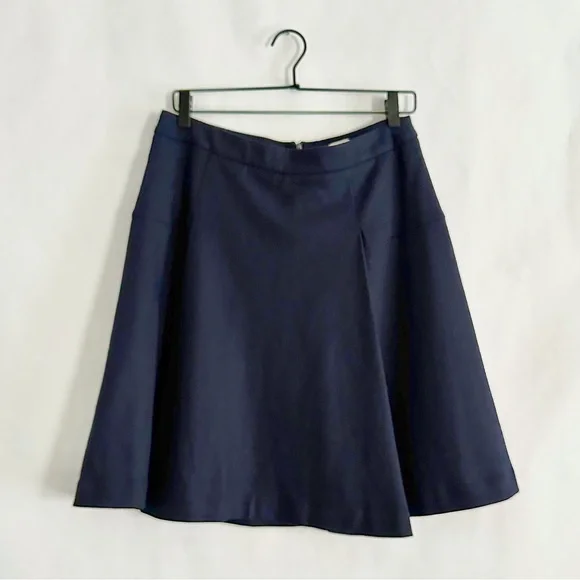 Atea Oceanie Navy Blue Flared A-Line Mini Skirt Women Size 40 / US 8 Minimalist - Picture 3 of 15